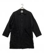 SOPHNET.×Yarmoソフネット×ヤーモ）の古着「LINEN DUSTER COAT」｜ブラック