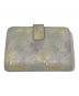 AETHER (エーテル) マーガレット型押しレザー二つ折り財布 ピンク：10000円