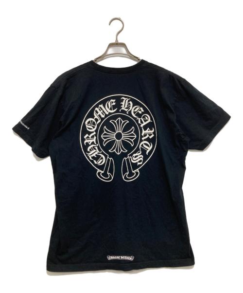 CHROME HEARTS（クロムハーツ）CHROME HEARTS (クロムハーツ) Horse shoe logo pocket T-shirts ブラック サイズ:XLの古着・服飾アイテム