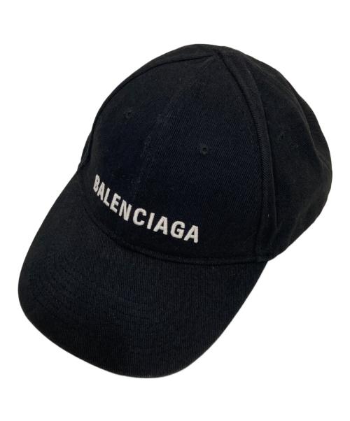 BALENCIAGA（バレンシアガ）BALENCIAGA (バレンシアガ) ロゴキャップ ブラック サイズ:Lの古着・服飾アイテム