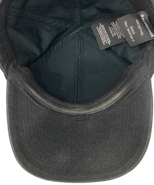 BALENCIAGA（バレンシアガ）BALENCIAGA (バレンシアガ) ロゴキャップ ブラック サイズ:Lの古着・服飾アイテム