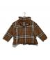 BURBERRY (バーバリー) チェック フルジップ フーディッドジャケット ブラウン サイズ:36：40000円