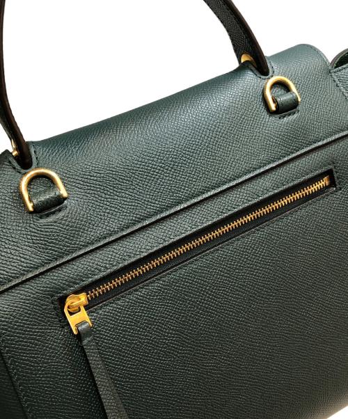 CELINE（セリーヌ）CELINE (セリーヌ) Belt Bag Micro ベルトバッグ マイクロ グリーンの古着・服飾アイテム