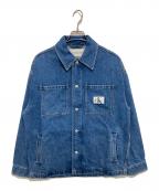 Calvin Klein Jeansカルバンクラインジーンズ）の古着「デニム オーバーシャツ　DENIM OVER SHIRTS　　J325555」｜ブルー