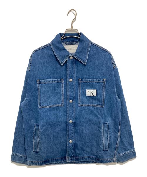 Calvin Klein Jeans（カルバンクラインジーンズ）Calvin Klein Jeans (カルバンクラインジーンズ) デニム オーバーシャツ　DENIM OVER SHIRTS　　J325555 ブルー サイズ:Sの古着・服飾アイテム