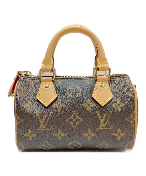 LOUIS VUITTON（ルイ ヴィトン）LOUIS VUITTON (ルイ ヴィトン) モノグラム ナノ・スピーディ　M81085　/ 2WAYミニショルダーバッグ ブラウンの古着・服飾アイテム