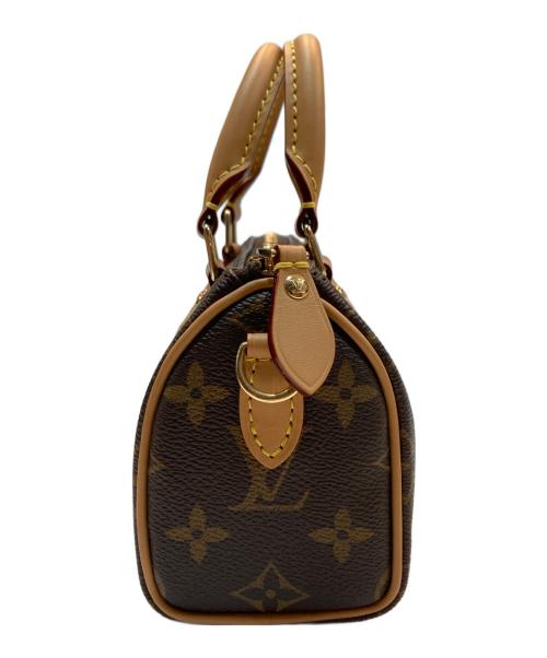 LOUIS VUITTON（ルイ ヴィトン）LOUIS VUITTON (ルイ ヴィトン) モノグラム ナノ・スピーディ　M81085　/ 2WAYミニショルダーバッグ ブラウンの古着・服飾アイテム