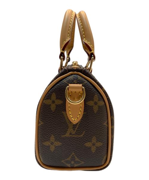 LOUIS VUITTON（ルイ ヴィトン）LOUIS VUITTON (ルイ ヴィトン) モノグラム ナノ・スピーディ　M81085　/ 2WAYミニショルダーバッグ ブラウンの古着・服飾アイテム