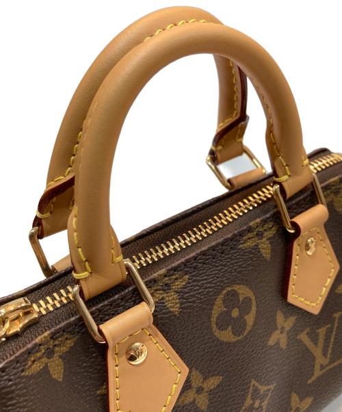 LOUIS VUITTON（ルイ ヴィトン）LOUIS VUITTON (ルイ ヴィトン) モノグラム ナノ・スピーディ　M81085　/ 2WAYミニショルダーバッグ ブラウンの古着・服飾アイテム