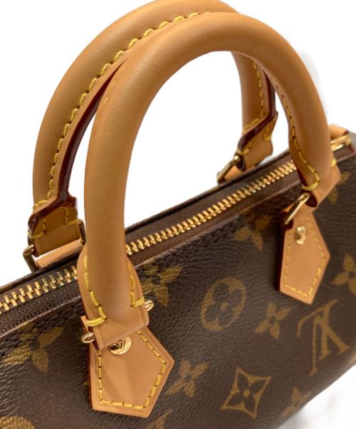 LOUIS VUITTON（ルイ ヴィトン）LOUIS VUITTON (ルイ ヴィトン) モノグラム ナノ・スピーディ　M81085　/ 2WAYミニショルダーバッグ ブラウンの古着・服飾アイテム