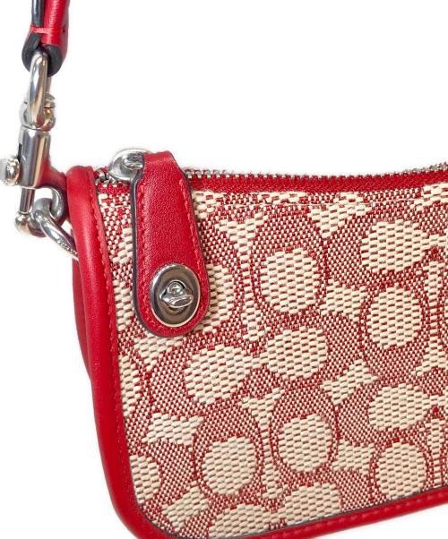 COACH（コーチ）COACH (コーチ) スウィンガー 20・シグネチャー ジャカード　CZ923 レッドの古着・服飾アイテム