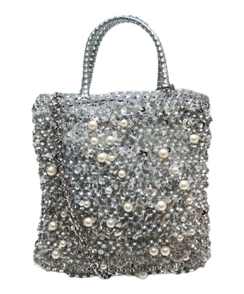 ANTEPRIMA（アンテプリマ）ANTEPRIMA (アンテプリマ) ペルラ グリッター シルバー ミニショルダーバッグ シルバーの古着・服飾アイテム