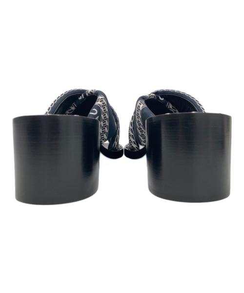 GIVENCHY（ジバンシィ）GIVENCHY (ジバンシィ) JACQUARD MULES ネイビー×ホワイト サイズ:37 1/2の古着・服飾アイテム