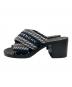 GIVENCHY (ジバンシィ) JACQUARD MULES ネイビー×ホワイト サイズ:37 1/2：30000円