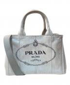 PRADAプラダ）の古着「カナパS 2way トートバッグ　1BG439」｜グレー
