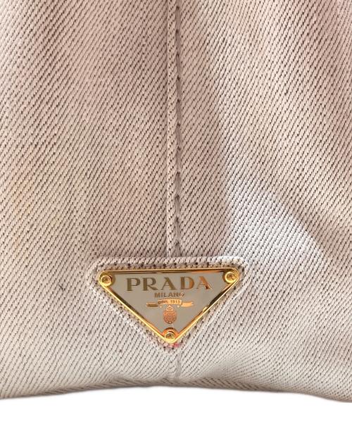 PRADA（プラダ）PRADA (プラダ) カナパS 2way トートバッグ　1BG439 グレーの古着・服飾アイテム