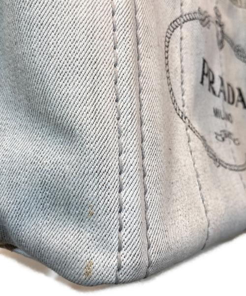 PRADA（プラダ）PRADA (プラダ) カナパS 2way トートバッグ　1BG439 グレーの古着・服飾アイテム