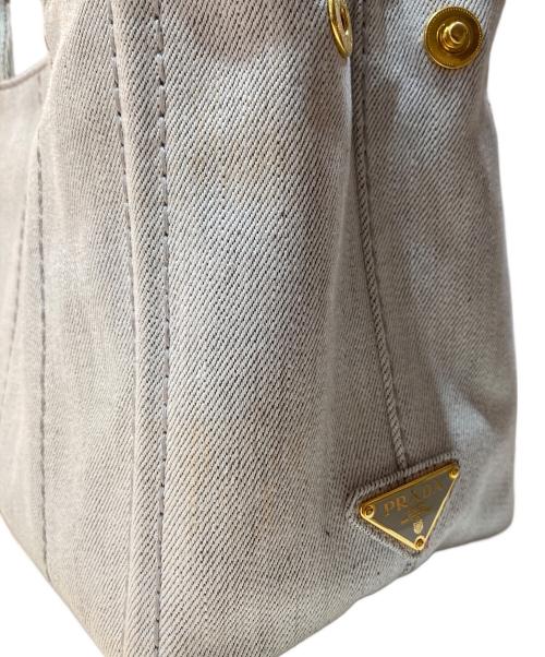 PRADA（プラダ）PRADA (プラダ) カナパS 2way トートバッグ　1BG439 グレーの古着・服飾アイテム