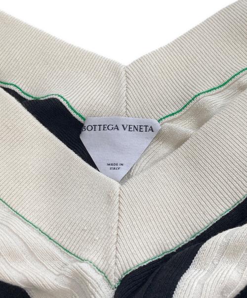 BOTTEGA VENETA（ボッテガベネタ）BOTTEGA VENETA (ボッテガベネタ) Bi-Stripe Dress ホワイト×ブラック サイズ:Mの古着・服飾アイテム