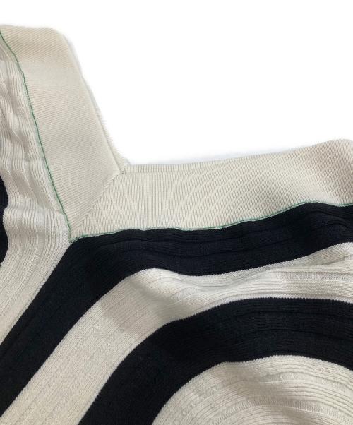 BOTTEGA VENETA（ボッテガベネタ）BOTTEGA VENETA (ボッテガベネタ) Bi-Stripe Dress ホワイト×ブラック サイズ:Mの古着・服飾アイテム