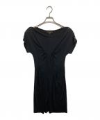 LOUIS VUITTONルイ ヴィトン）の古着「ドレープジャージーワンピース　RW121W F1DR07V7C」｜ブラック