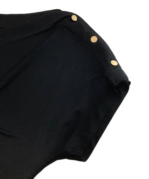 LOUIS VUITTON（ルイ ヴィトン）LOUIS VUITTON (ルイ ヴィトン) ドレープジャージーワンピース　RW121W F1DR07V7C ブラック サイズ:34の古着・服飾アイテム