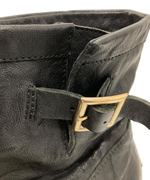 JIMMY CHOO（ジミーチュウ）JIMMY CHOO (ジミーチュウ) YOUTH バイカーブーツ ブラック サイズ:36の古着・服飾アイテム