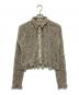 CLANE（クラネ）の古着「MIX MESH GATHER SHIRT　ミックスギャザーシャツ　19122-4332」｜ベージュ