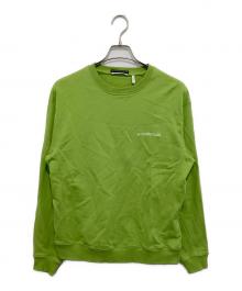 10 corso como×HELMUT LANG（ディエチ コルソコモ×ヘルムートラング）の古着「ワンポイントロゴスウェット　CW654HM2L00301」｜グリーン