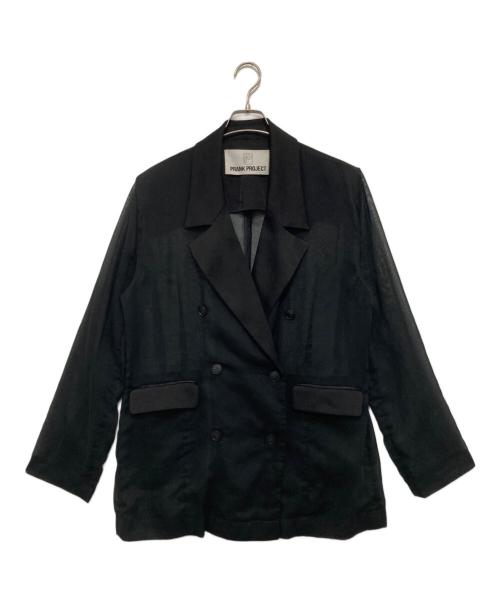 PRANK PROJECT（プランクプロジェクト）PRANK PROJECT (プランクプロジェクト) シースルーサテンコンビジャケット ブラック サイズ:FREEの古着・服飾アイテム