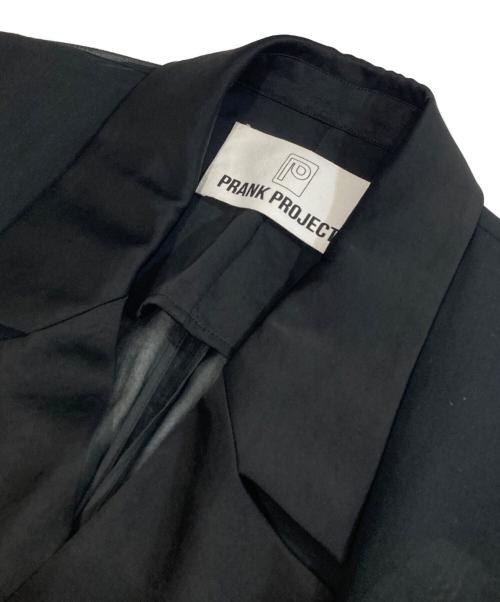 PRANK PROJECT（プランクプロジェクト）PRANK PROJECT (プランクプロジェクト) シースルーサテンコンビジャケット ブラック サイズ:FREEの古着・服飾アイテム
