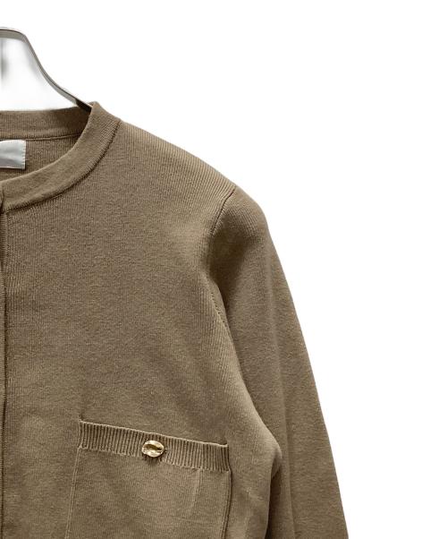 ACYM（アシーム）ACYM (アシーム) ポイントボタンニットカーディガン ブラウン サイズ:F 未使用品の古着・服飾アイテム