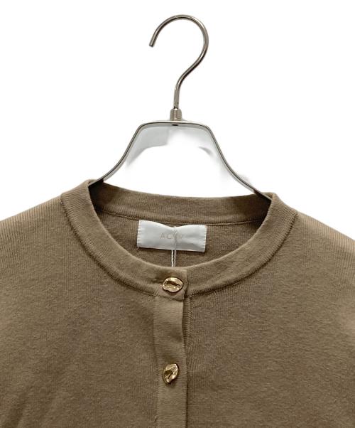 ACYM（アシーム）ACYM (アシーム) ポイントボタンニットカーディガン ブラウン サイズ:F 未使用品の古着・服飾アイテム
