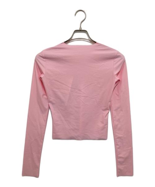nagonstans（ナゴンスタンス）nagonstans (ナゴンスタンス) long-sleeves　ロングスリーブカットソー　470JS160-1521 ピンク サイズ:Mの古着・服飾アイテム