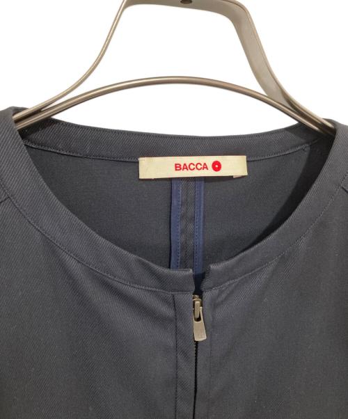 BACCA（バッカ）BACCA (バッカ) ウールポリエステルツイル スリーブレスカバーオール ブラック サイズ:34の古着・服飾アイテム
