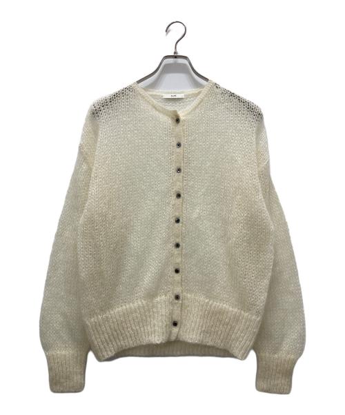 SHIPS（シップス）SHIPS (シップス) モヘヤ クルーネック カーディガン ホワイト サイズ:ONEの古着・服飾アイテム