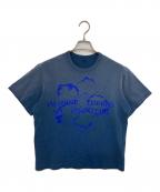KHOKIコッキ）の古着「プリントTシャツ」｜ブルー