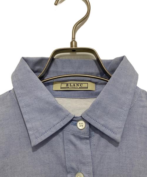 BLANC（ブラン）BLANC (ブラン) border combination shirt ブルー サイズ:38の古着・服飾アイテム
