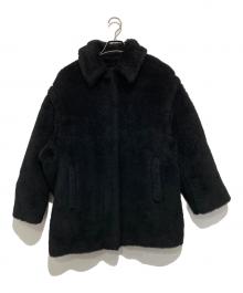 MaxMara（マックスマーラ）の古着「テディベアショートコート 108605136」｜ブラック