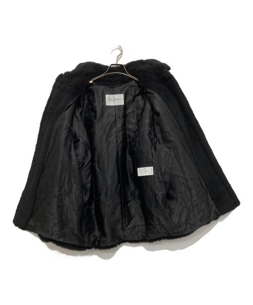 MaxMara（マックスマーラ）MaxMara (マックスマーラ) テディベアショートコート 108605136 ブラック サイズ:36の古着・服飾アイテム