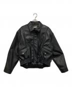 Tanaka Daisukeタナカ ダイスケ）の古着「crystal bijou collar 2WAY blouson」｜ブラック