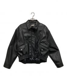 Tanaka Daisuke（タナカ ダイスケ）の古着「crystal bijou collar 2WAY blouson」｜ブラック