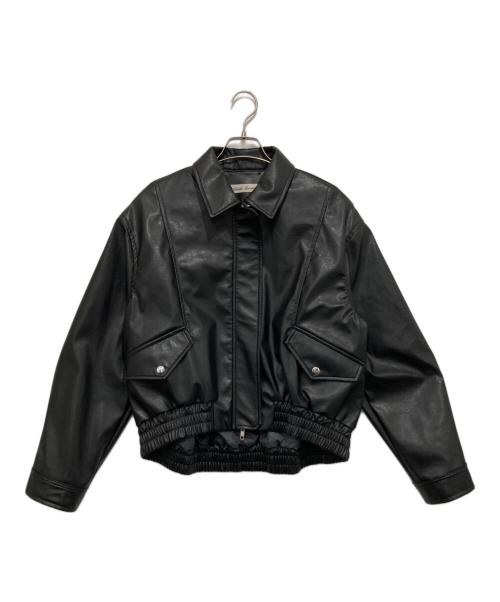 Tanaka Daisuke（タナカ ダイスケ）Tanaka Daisuke (タナカ ダイスケ) crystal bijou collar 2WAY blouson ブラック サイズ:Fの古着・服飾アイテム