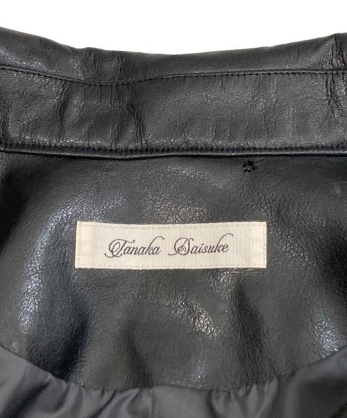 Tanaka Daisuke（タナカ ダイスケ）Tanaka Daisuke (タナカ ダイスケ) crystal bijou collar 2WAY blouson ブラック サイズ:Fの古着・服飾アイテム