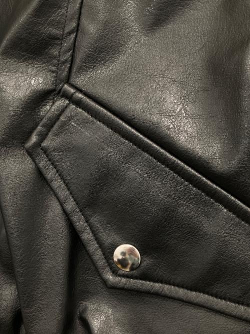 Tanaka Daisuke（タナカ ダイスケ）Tanaka Daisuke (タナカ ダイスケ) crystal bijou collar 2WAY blouson ブラック サイズ:Fの古着・服飾アイテム