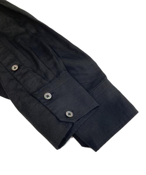 ticca（ティッカ）ticca (ティッカ) リネンブレンドシャツワンピース　LINEN BLEND SHIRTS ONEPIEECE 0213407301 ブラック サイズ:FREEの古着・服飾アイテム