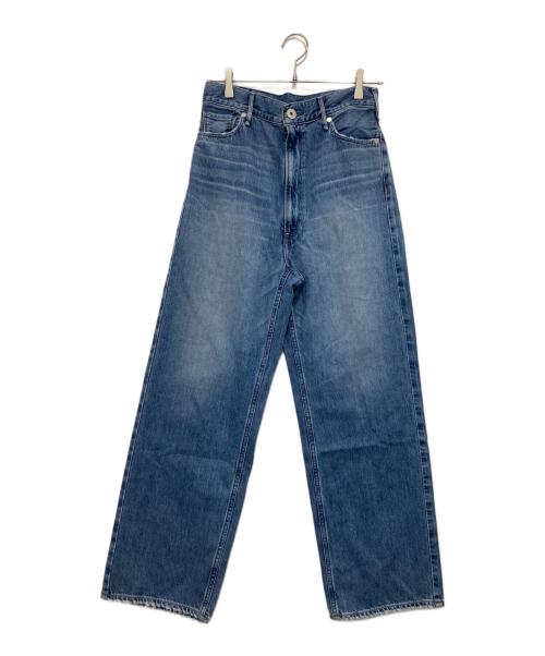 upper hights（アッパーハイツ）upper hights (アッパーハイツ) THE OLIVIA ワイドストレートデニム インディゴ サイズ:23の古着・服飾アイテム