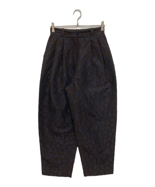 anuke（アンヌーク）anuke (アンヌーク) Leopard Jacquard Pants　レオパードジャガードパンツ　62520729 ブラウン サイズ:38の古着・服飾アイテム