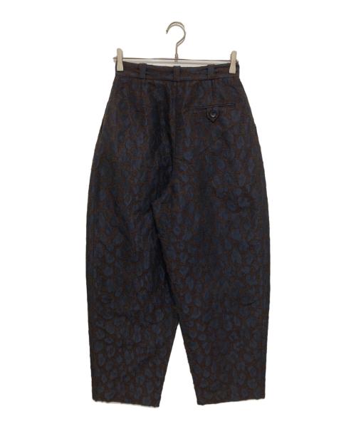 anuke（アンヌーク）anuke (アンヌーク) Leopard Jacquard Pants　レオパードジャガードパンツ　62520729 ブラウン サイズ:38の古着・服飾アイテム
