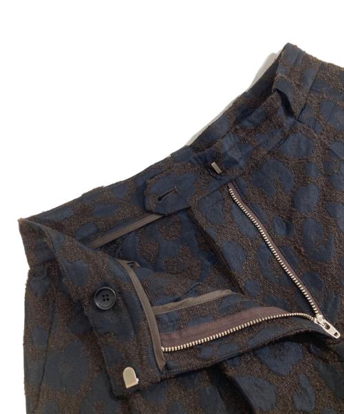 anuke（アンヌーク）anuke (アンヌーク) Leopard Jacquard Pants　レオパードジャガードパンツ　62520729 ブラウン サイズ:38の古着・服飾アイテム